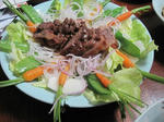自家製野菜の料理。