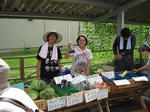 直売の様子。