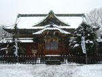 雪の上野東照宮本殿