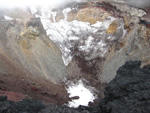 富士山の火口