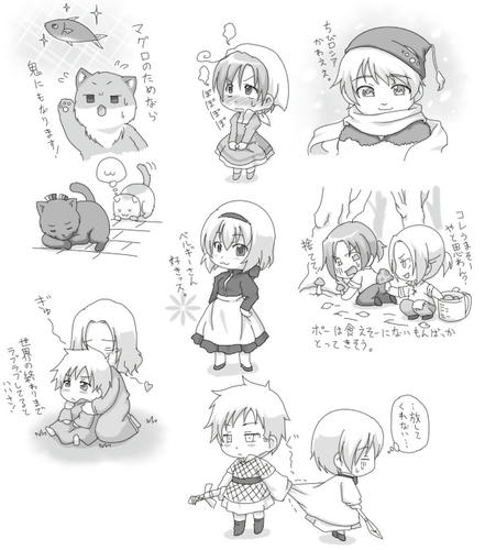 ヘタリア３巻 絵処絵日記
