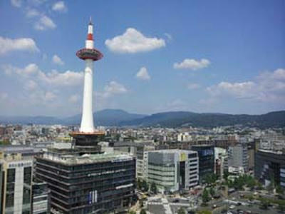 京都駅ビル　松山閣からの景色