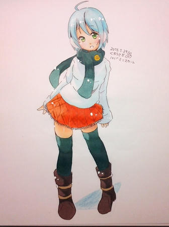 101 ミニスカート くろうさぎのイラスト制作倉庫 仮