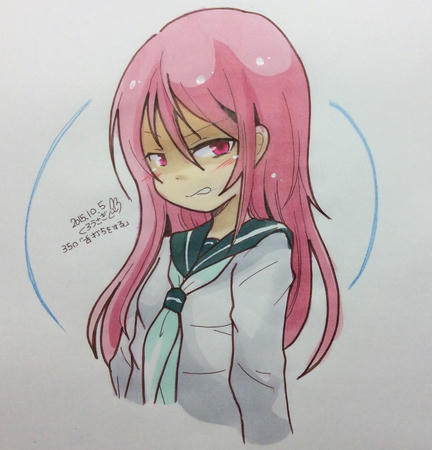 350 舌打ちをする くろうさぎのイラスト制作倉庫 仮