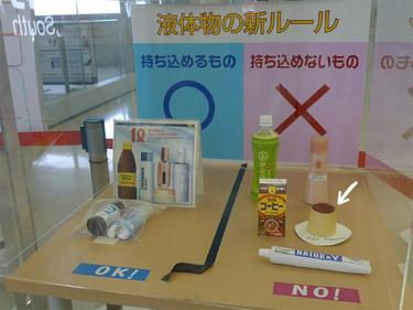 液体物の機内持ち込み
