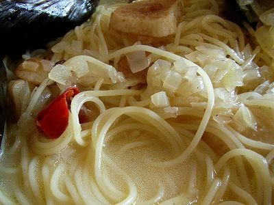 sopa de mejillones