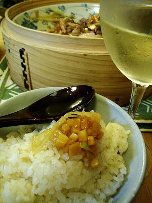 清蒸“赤眼张”鱼汁与米饭
