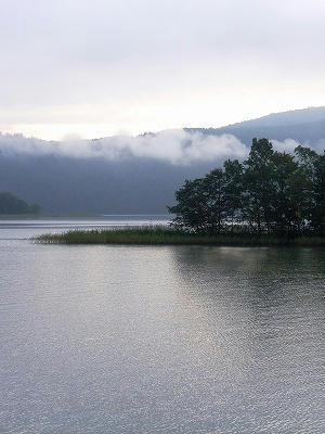 早晨阿寒湖