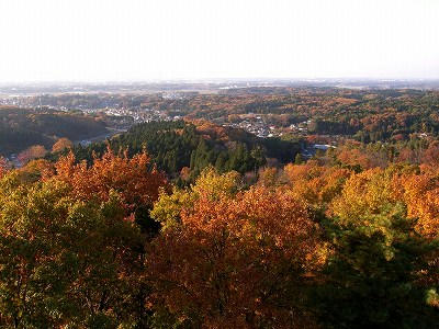 从山上看益子市区