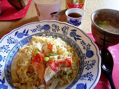 梦想中之螃蟹炒饭(笑)