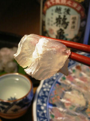 薄造刺身真子鲽鱼片