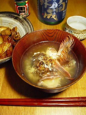 笠子鱼头味噌汤