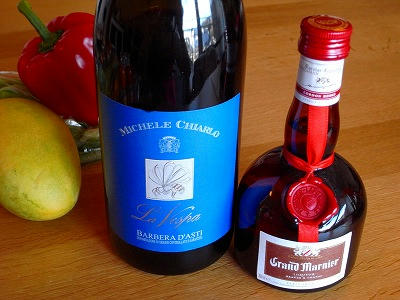 红葡萄酒与Grand Marnier