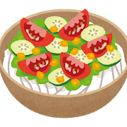 めかぶのサラダうどん