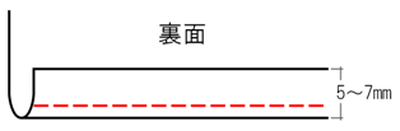 スリットやベンツなどが無い スカートの裾上げ