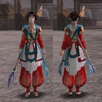 孔雀明王長絹（赤）