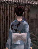 涼団扇飾り・青（女）