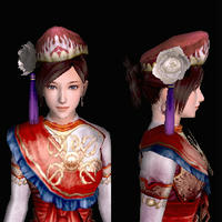 三角木綿帽（女：赤）