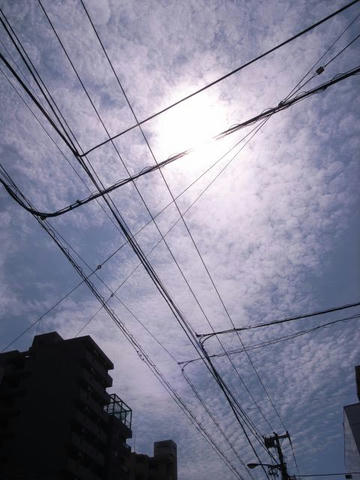 都会の空に