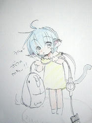 ラクガキのにゃんこ。