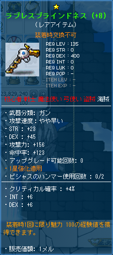ラブレスブラインドネス レア