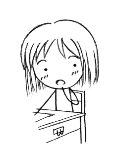 テスト中の隣子