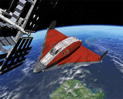 ISSとデルタグライダー