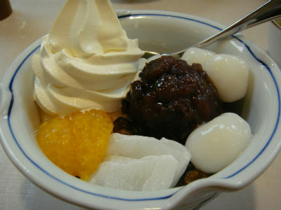 白玉クリームあんみつ(´∀`*)