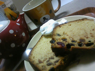 パウンドケーキ最高。