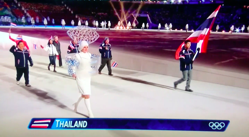 ソチ冬季オリンピック開会式 - タイ選手団