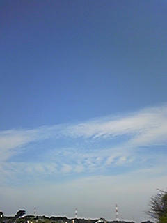 昨日の印旛の空。