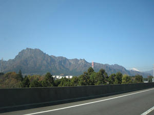 高速道路から見た風景