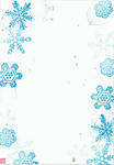 ポストカード：雪の結晶