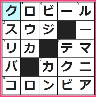 チャンスイット　クロスワード答え　5/31　焦がした麦芽を使う、色の濃いアルコール飲料