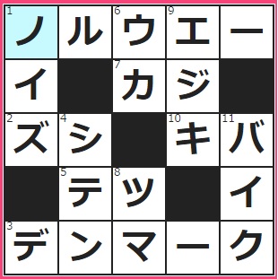 6/7フルーツメールクロスワード