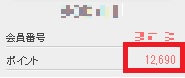 ポイント保有数