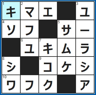 7/15クロスワード答え