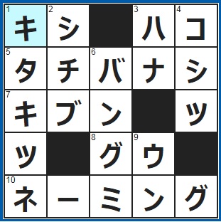 2/8クロスワード答え