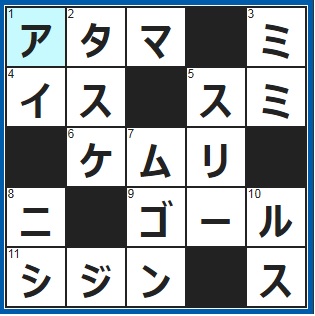 ポイントサイト　クロスワード答え　2019/2/14　鉢巻きやカチューシャはここに　バレンタインチョコに込める気持ち