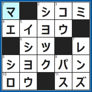 ポイントサイト　クロスワード答え　2019/2/26　飲食店の下準備　運転中に見る方向