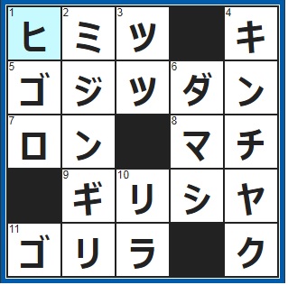 ポイントサイト　クロスワード答え　2019/4/8　このことは誰にも言わないでね　平生。普段