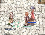 プロのお城前にいます。