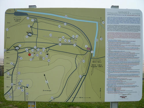 オマハビーチドイツ軍防御陣地WN62　