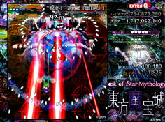 第７スペルではなんと戦艦が弾幕を放ってくる！予告線の代わりに専用の照準が表示されるぞ！