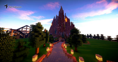 Minecraft めいっぱい遊べる 遊園地配布ワールド紹介 ๑ ㅂ و マインクラフト にこわらぶろぐ