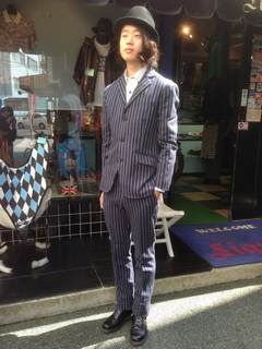 クールスキャット モッズスーツ セットアップ ストライプ 1 S 美品