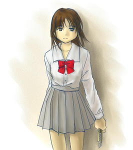 壁と女