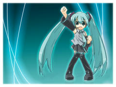 初音ミク-VISTA風壁紙