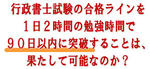 行政書士試験の難易度を気にしない勉強法
