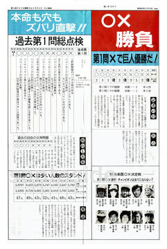 第11回ウルトラクイズ ○×予想紙 01